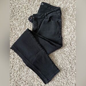 Old Navy Women's Black Skinny Jeans 14 Long Rockstar Super Skinny Mid Rise